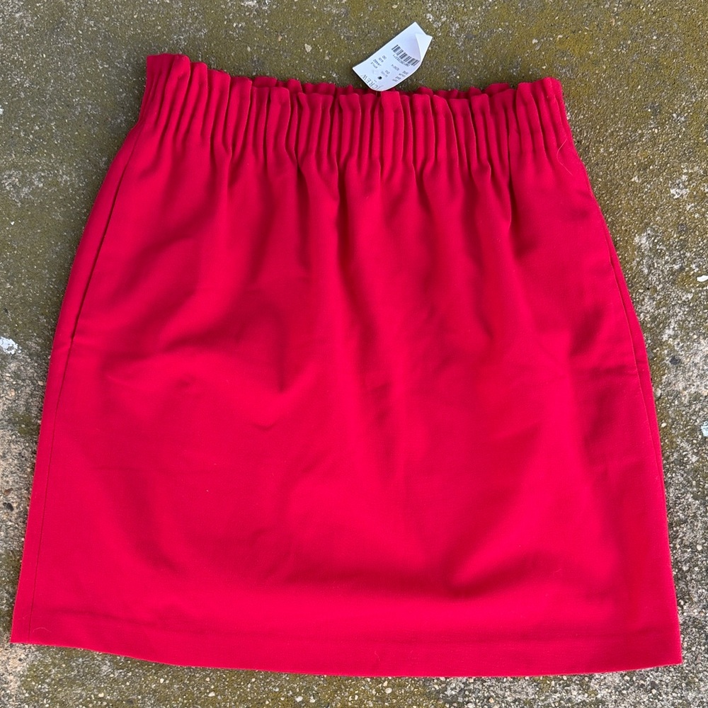 J. Crew MERCANTILE NWT! Bright Red Skirt
